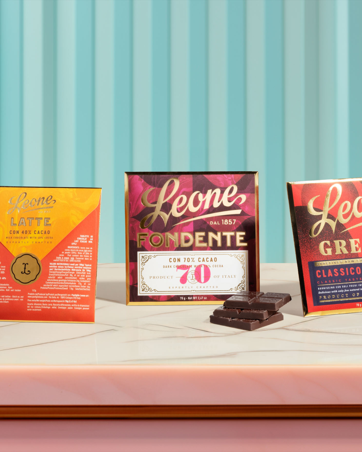 Tris tavolette di cioccolato 3 gusti 70g