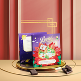 Biglietto di Auguri con Tavoletta Cioccolato Fondente
