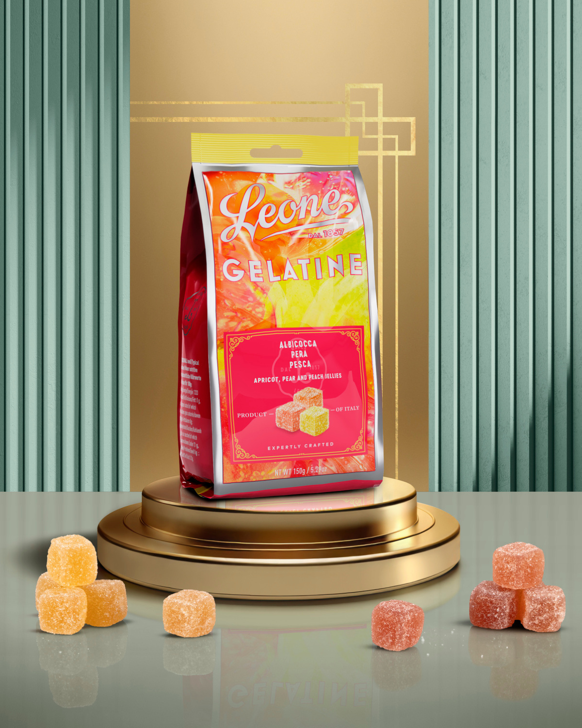 6 Sacchetti Gelatine Cubifrutta Polpe di Frutta
