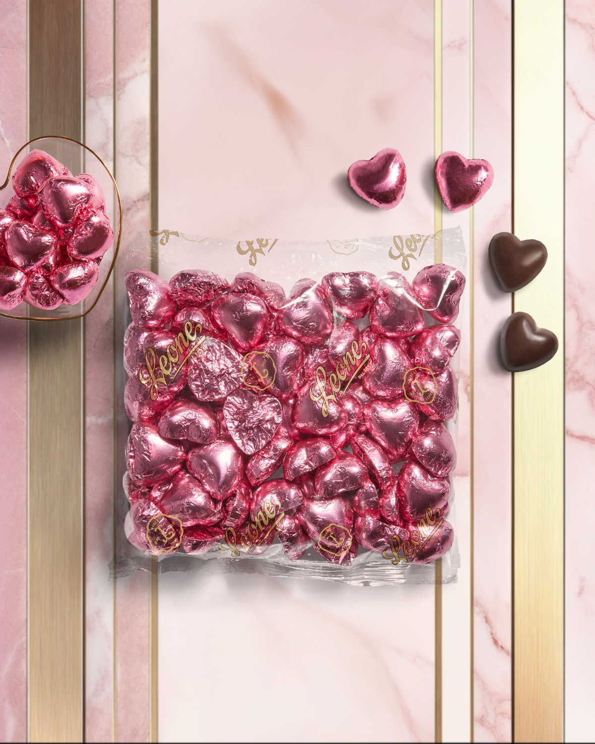 Sacchetto Cioccolatini Cuore Fondente 70% 500g
