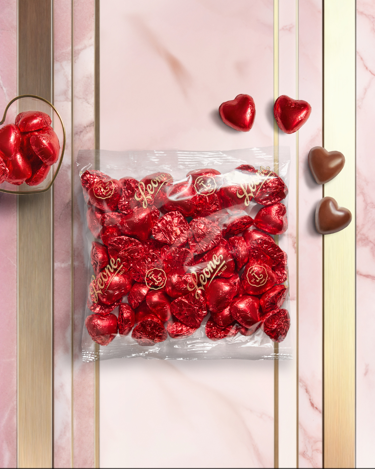 Sacchetto Cioccolatini Cuore Latte 500g