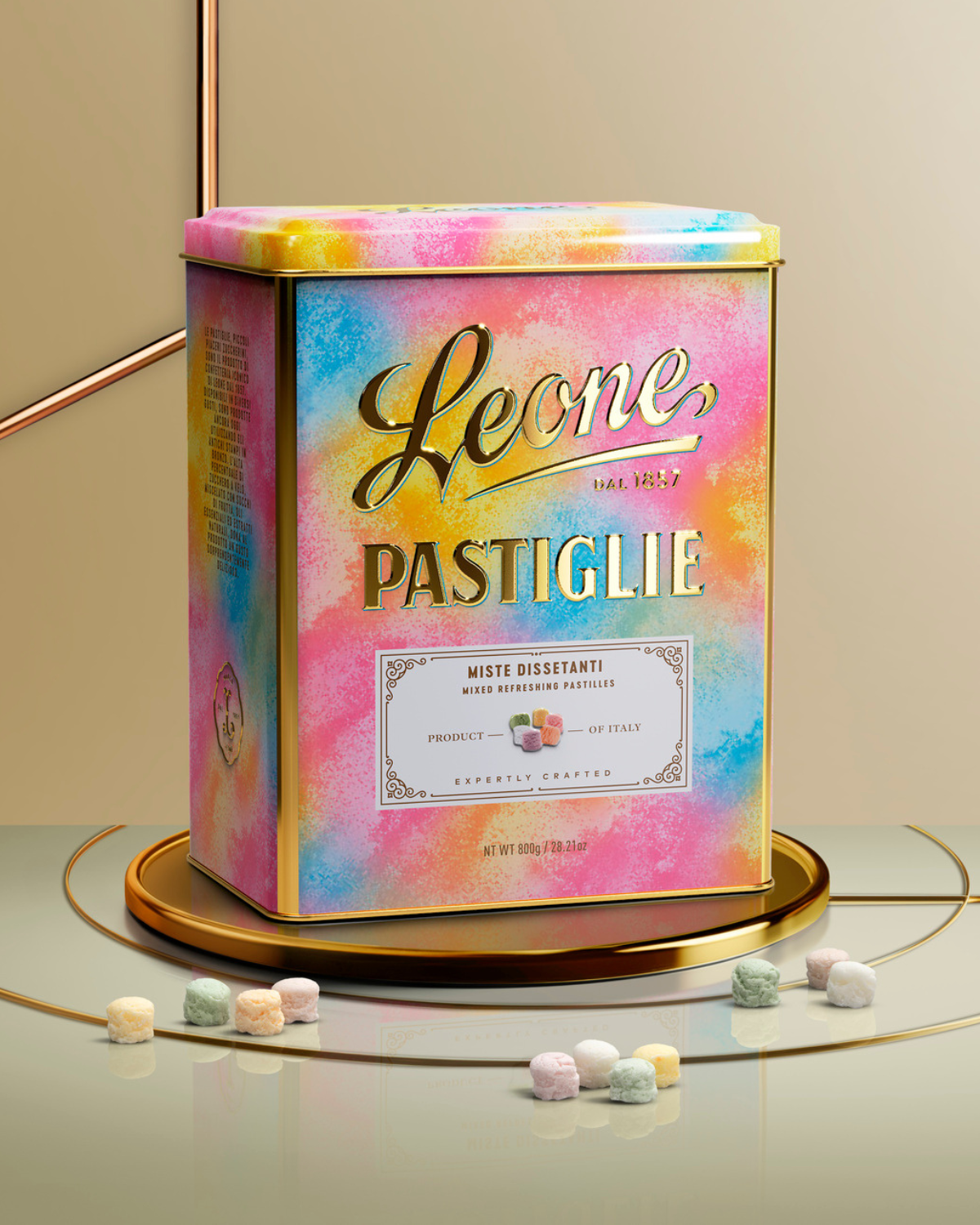 4 Latte large Pastiglie Miste Dissetanti