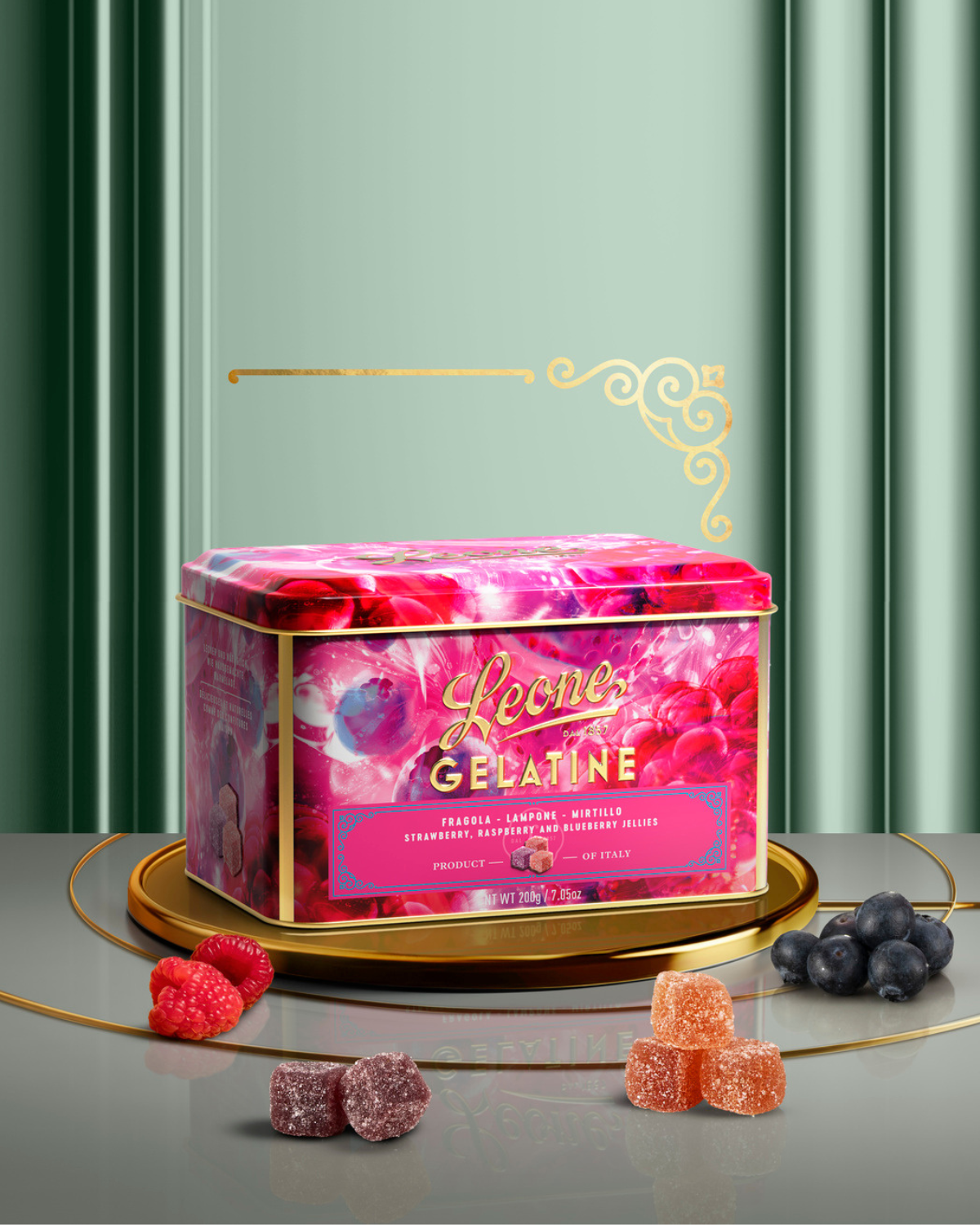 Latta Small Gelatine Frutti di Bosco | Leone 1857 Latta Small Gelatine Frutti di Bosco | Leone 1857