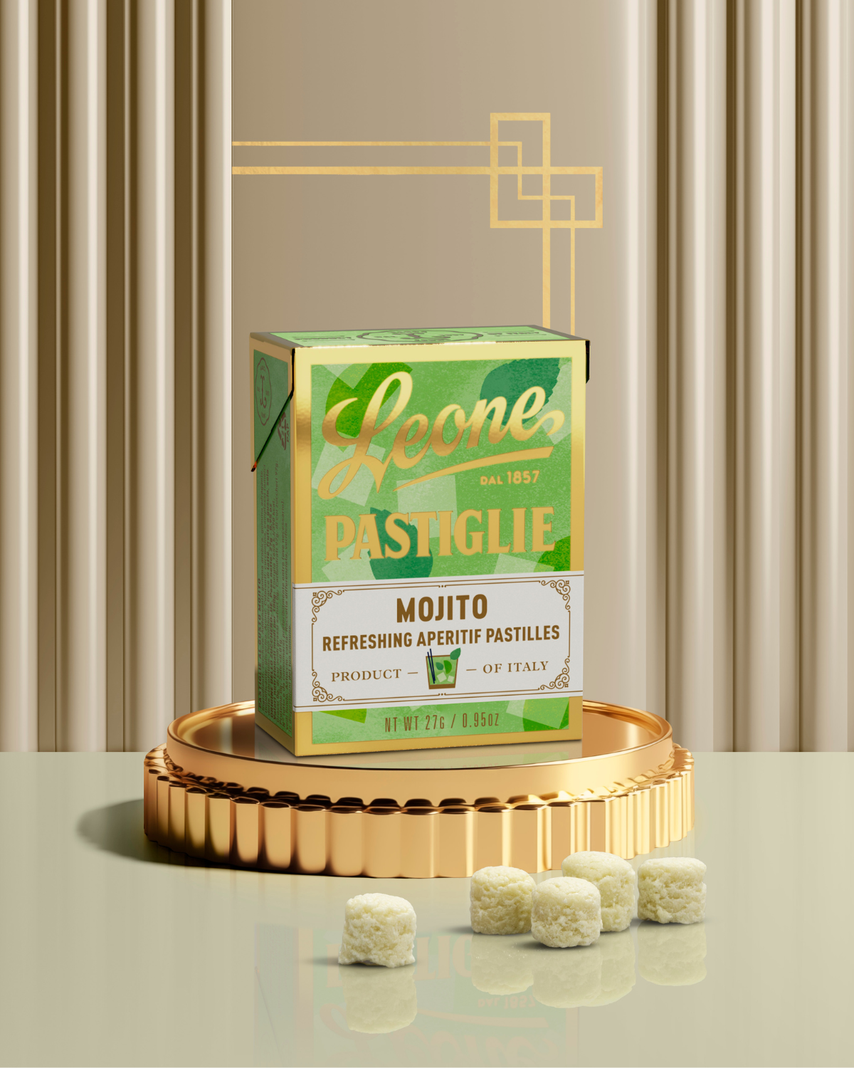 Mini espositore 18 scatolette Pastiglie Mojito 27g