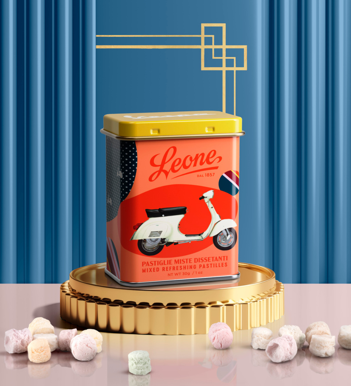 Lattina Vespa Primavera Pastiglie Miste Dissetanti