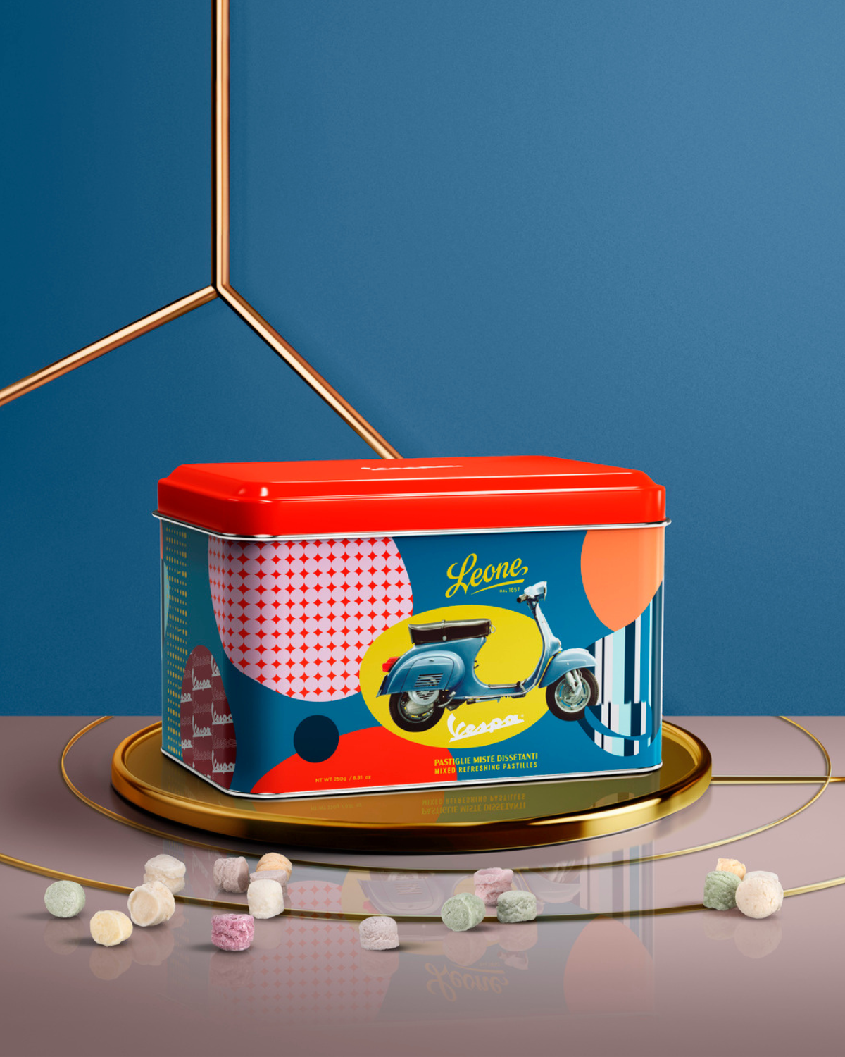 6 Latte Pastiglie "Vespa"