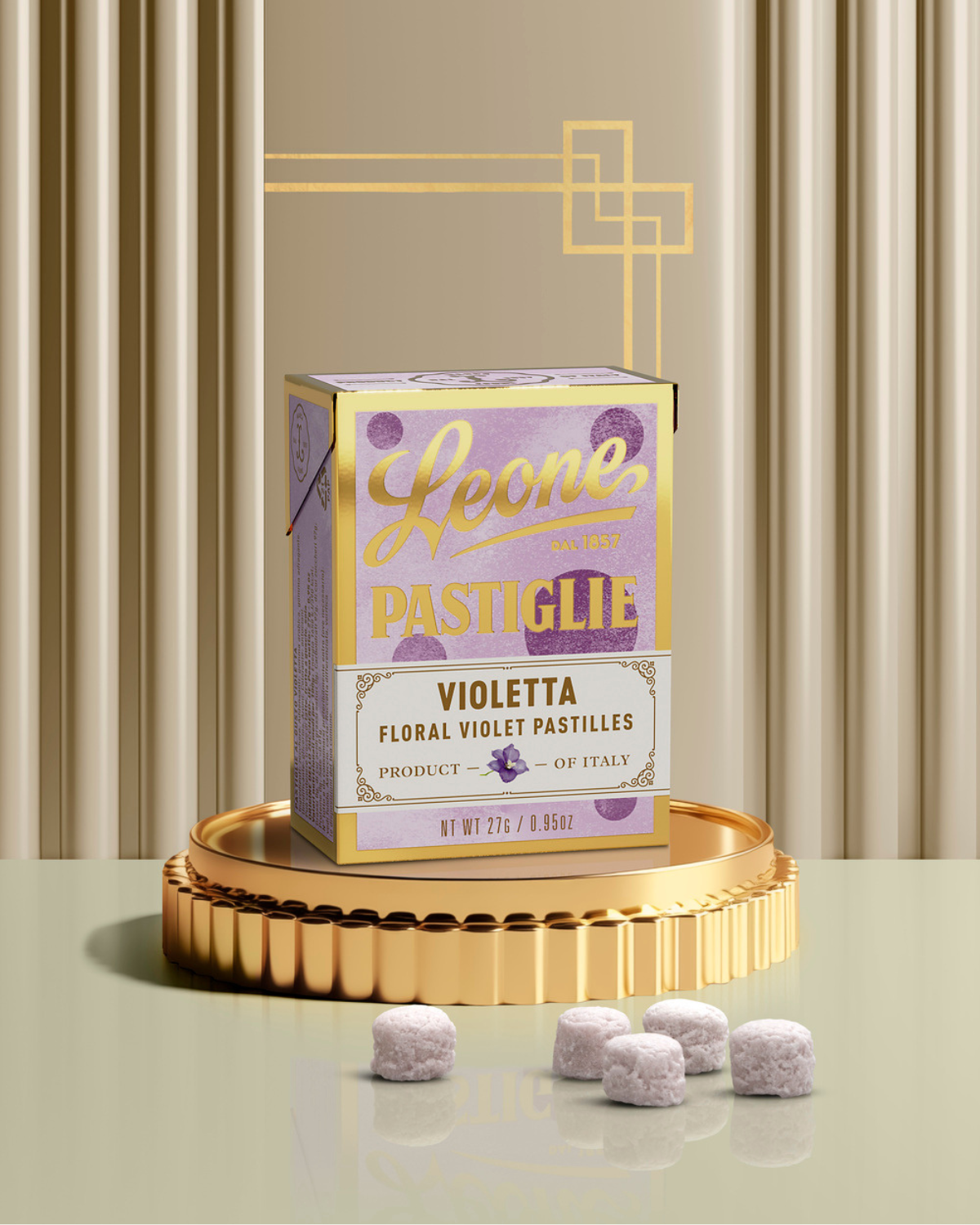 Mini espositore 18 scatolette Pastiglie Violetta 27g