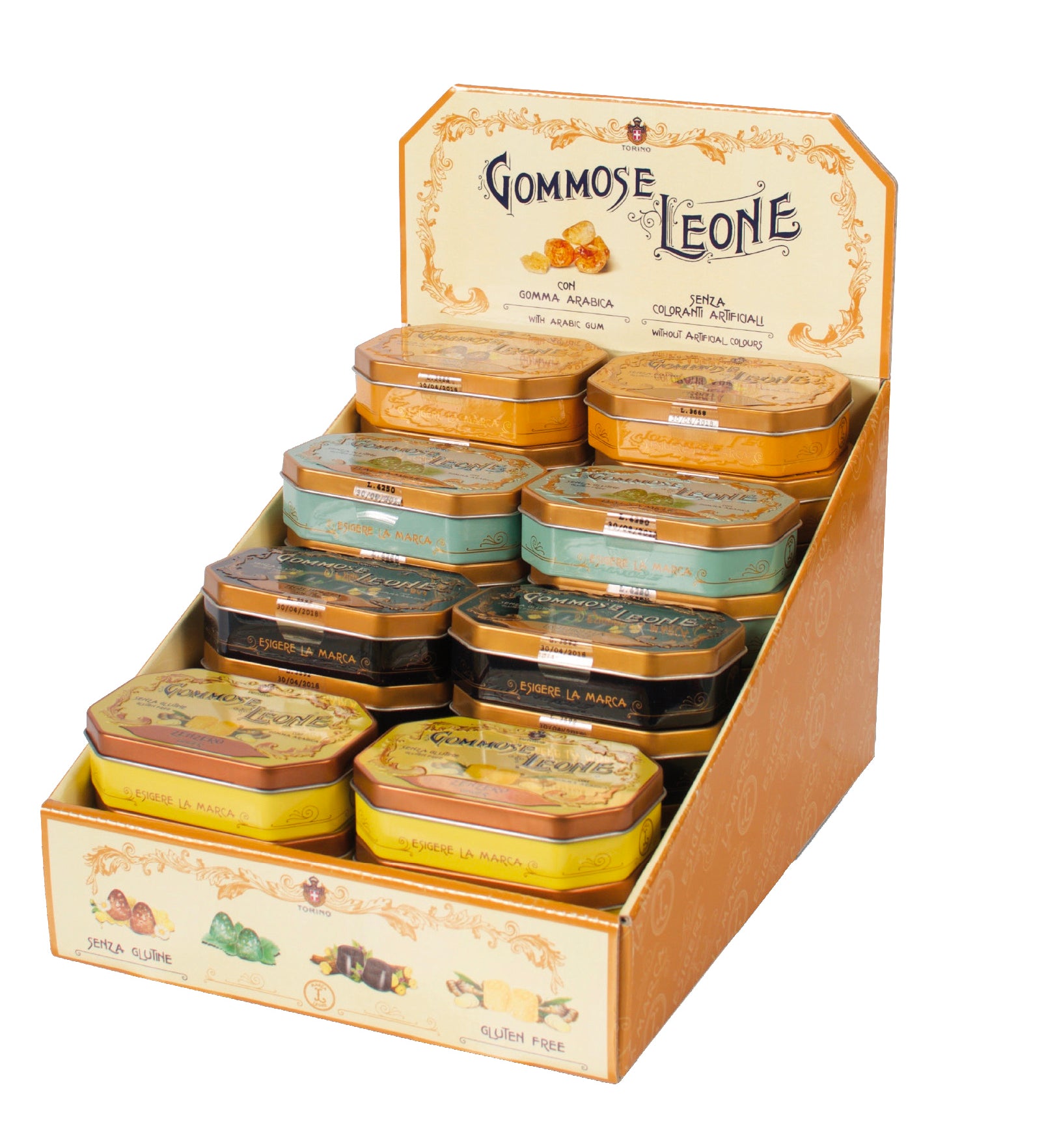 Espositore 24 lattine Gommose 42g