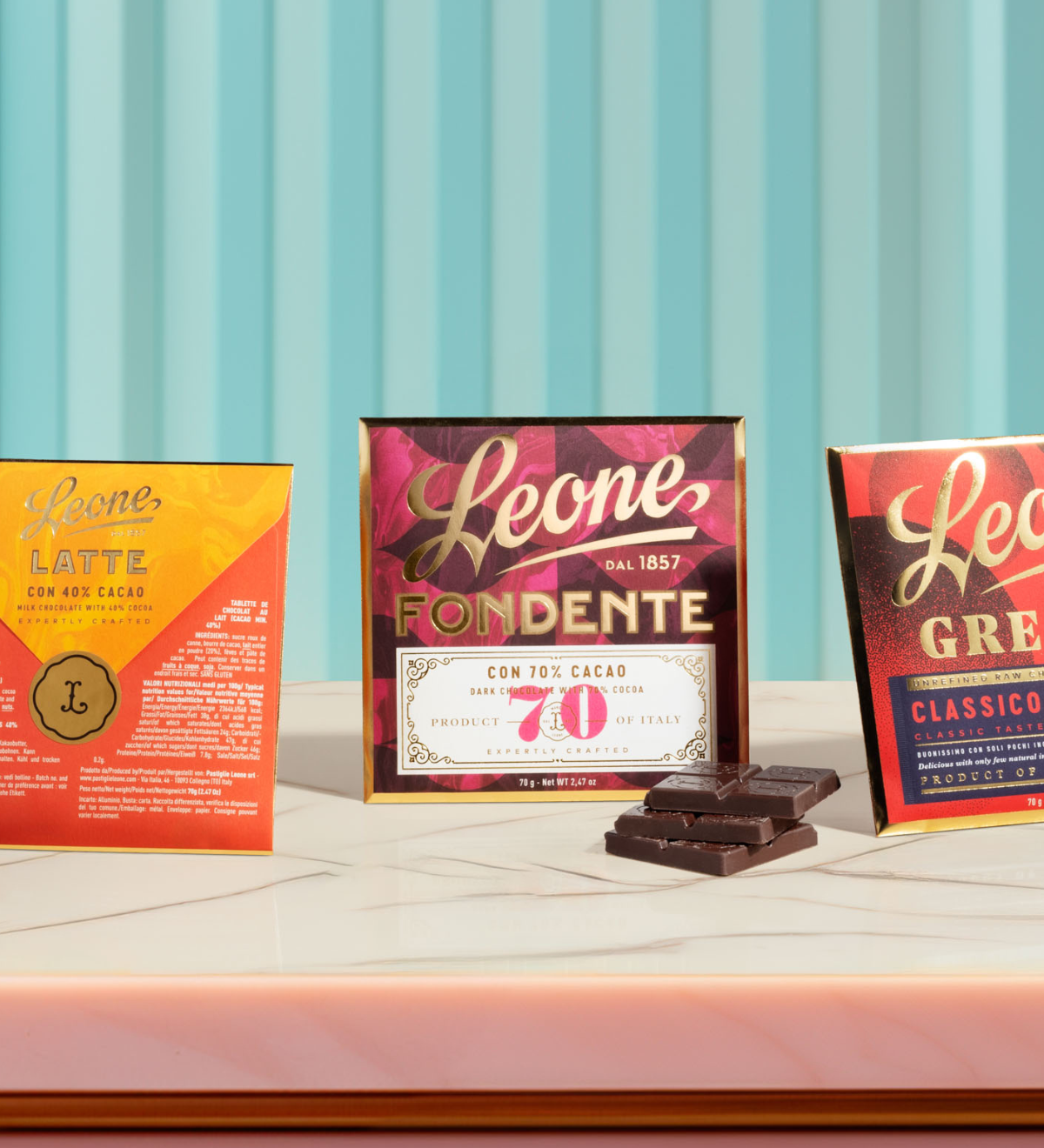 Tris tavolette di cioccolato 3 gusti 70g