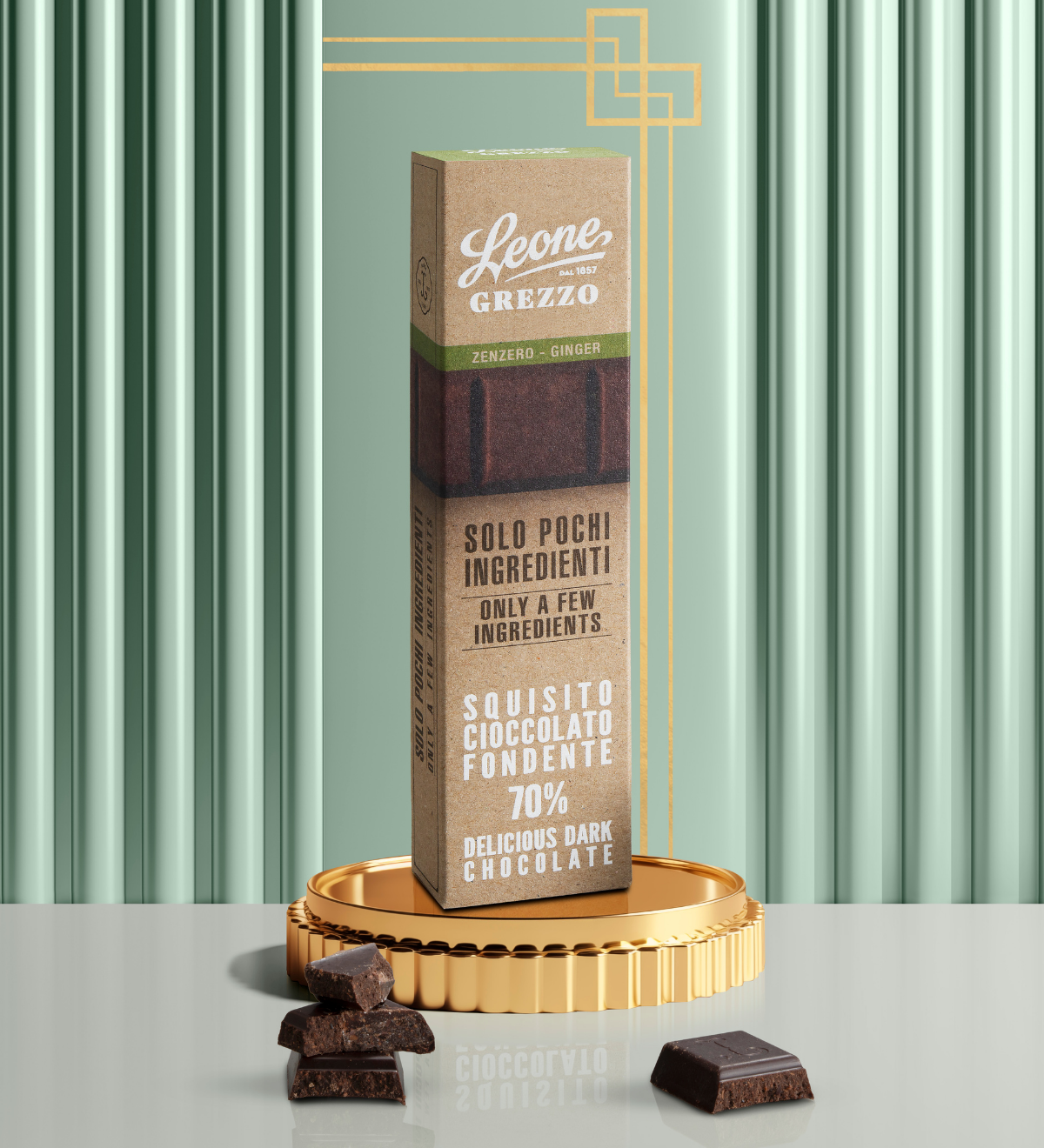 Barretta Cioccolato Grezzo allo Zenzero