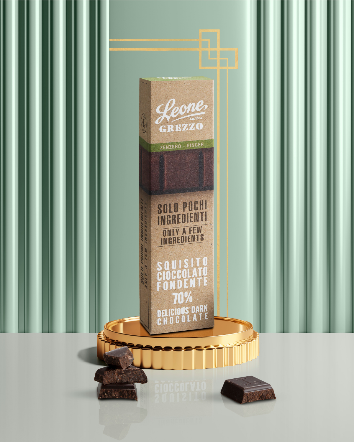 Barretta Cioccolato Grezzo allo Zenzero