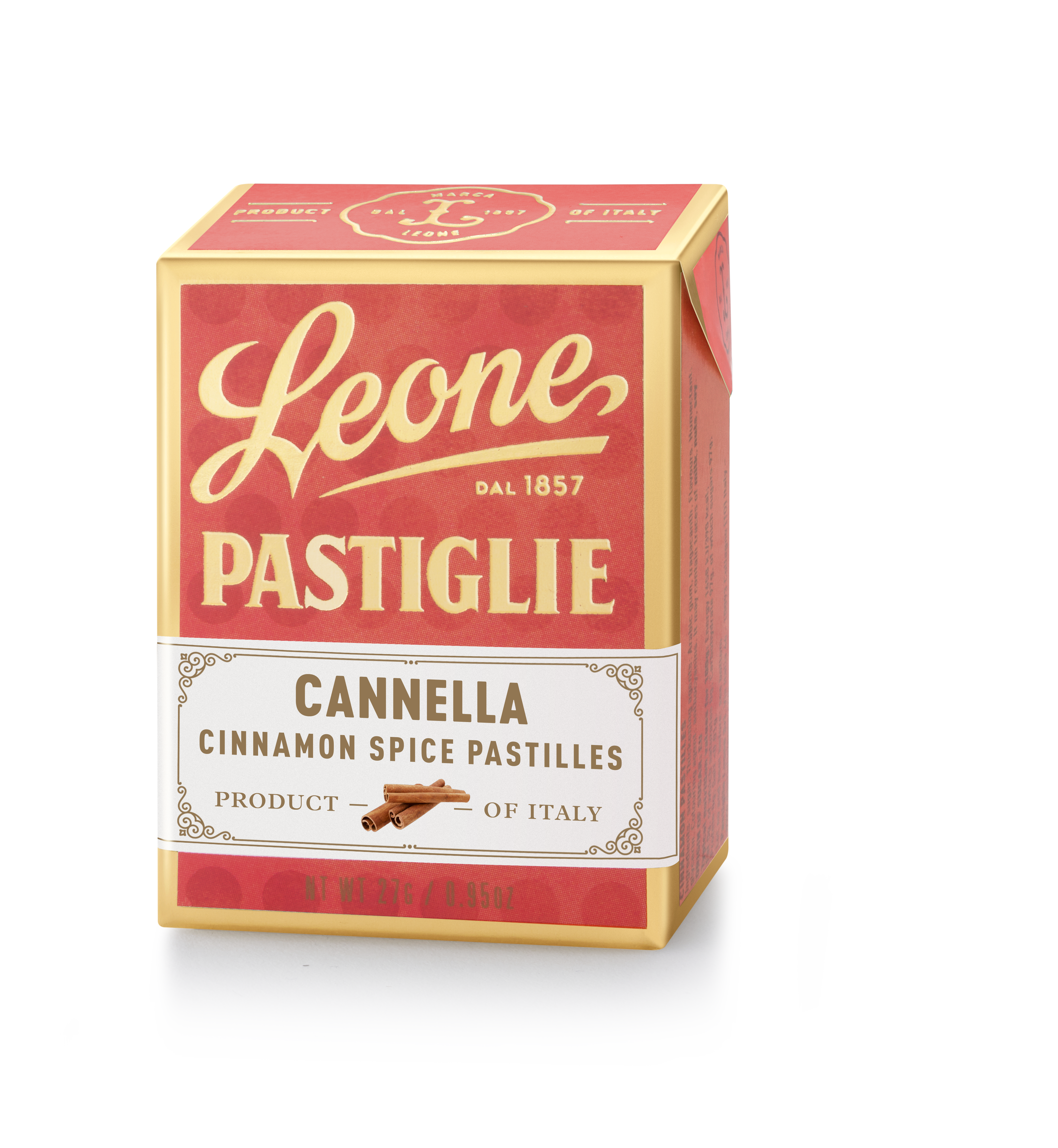 Mini espositore 18 scatolette Pastiglie Cannella 27g
