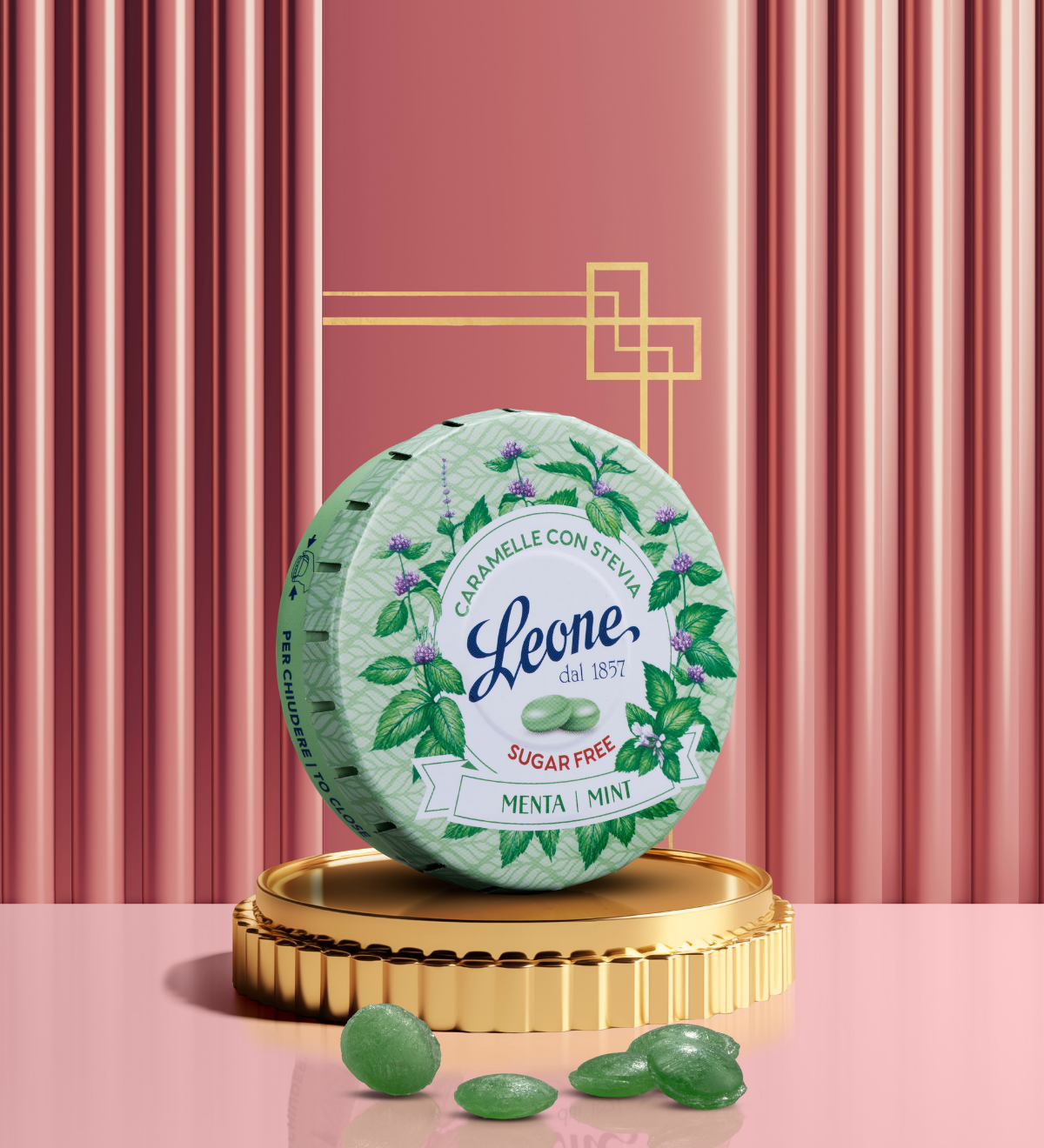 Caramelle Stevia Menta Senza Zuccheri