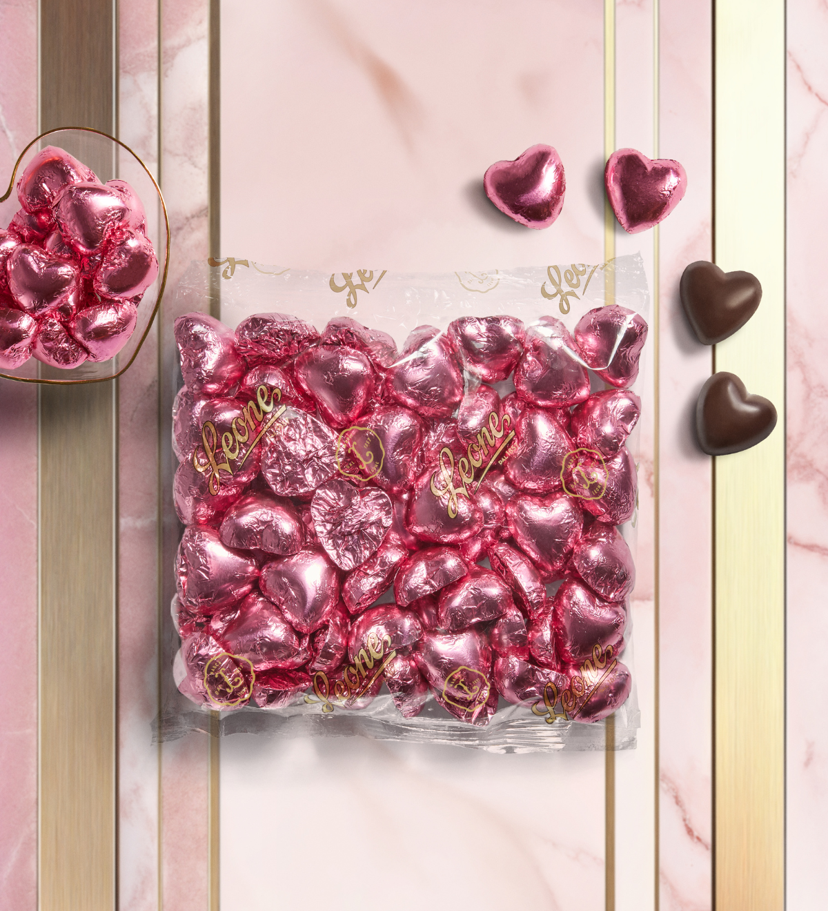 Sacchetto Cioccolatini Cuore Fondente 70% 500g