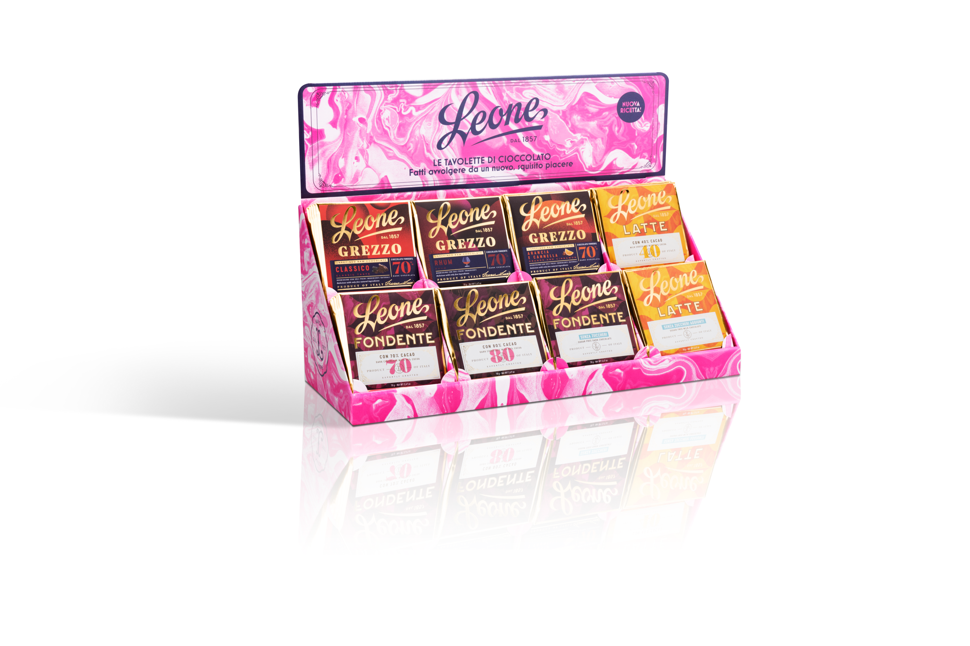 Espositore 40 Tavolette Cioccolato assortite