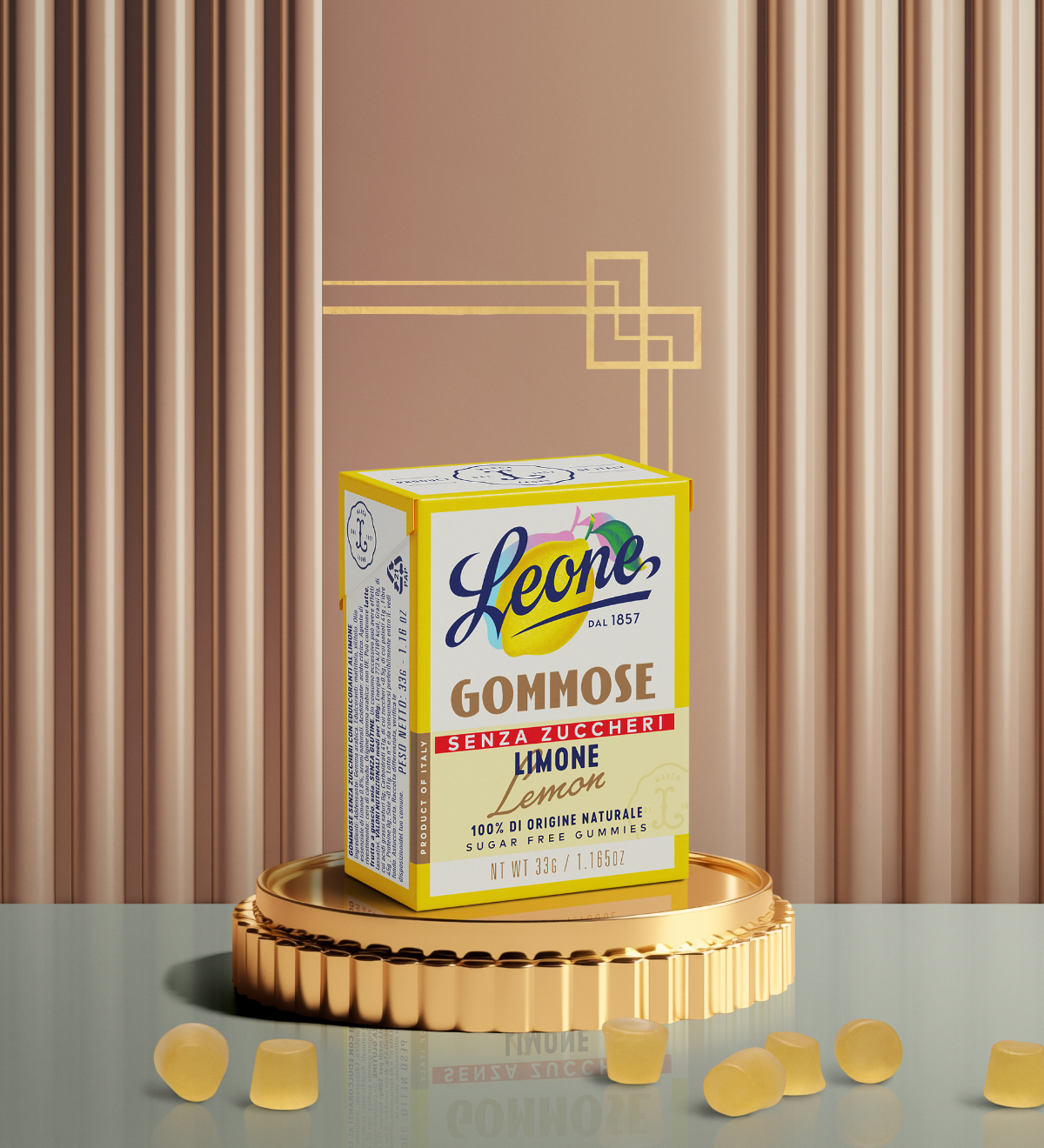 Scatoletta Gommose Limone Senza Zuccheri