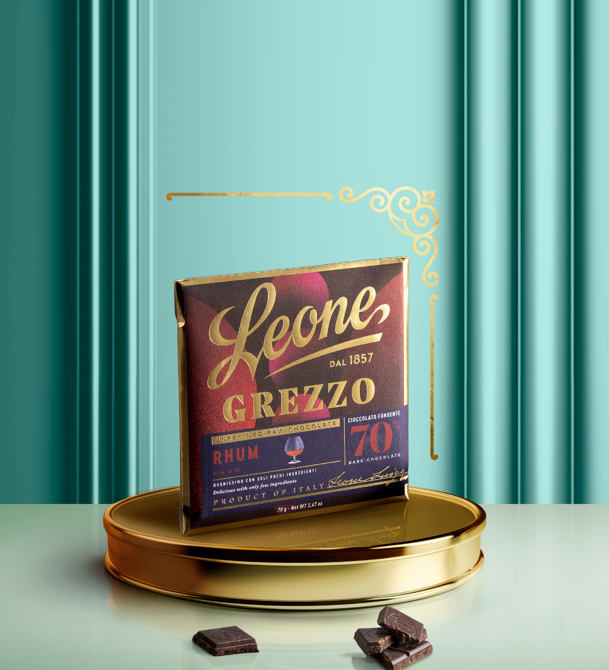 Tavoletta Cioccolato Grezzo al Rhum