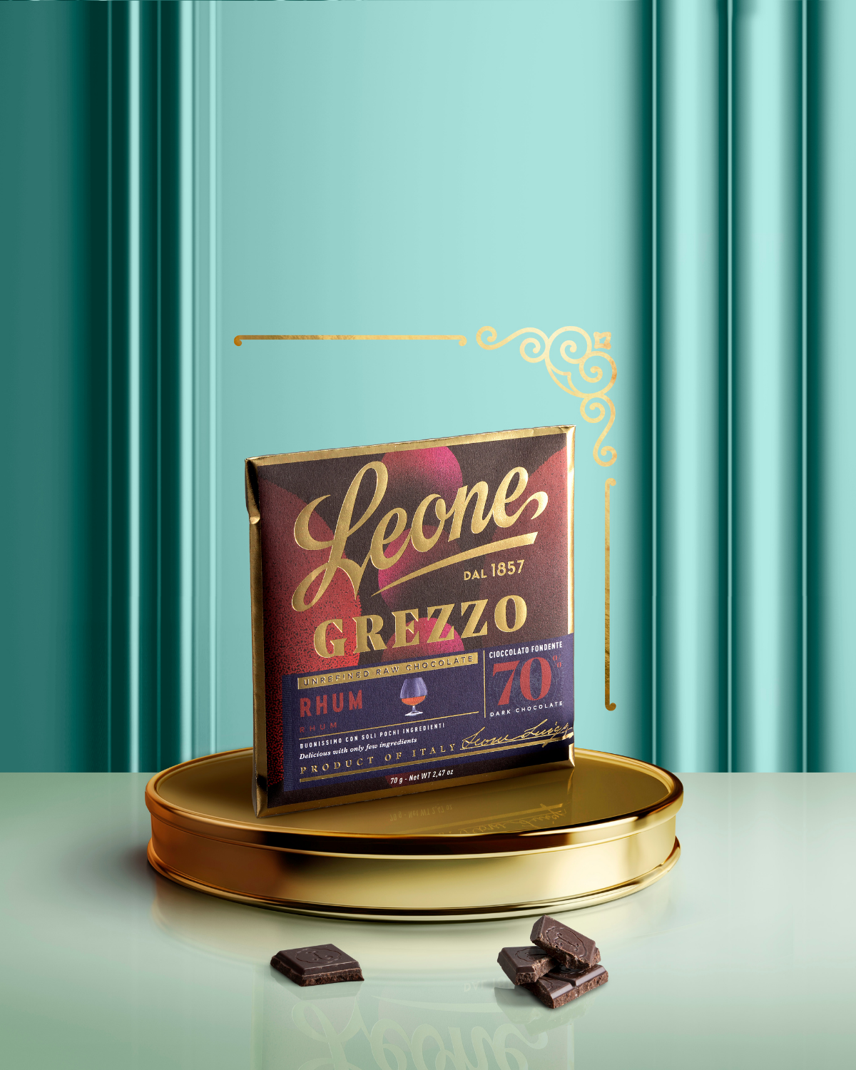 Tavoletta Cioccolato Grezzo al Rhum
