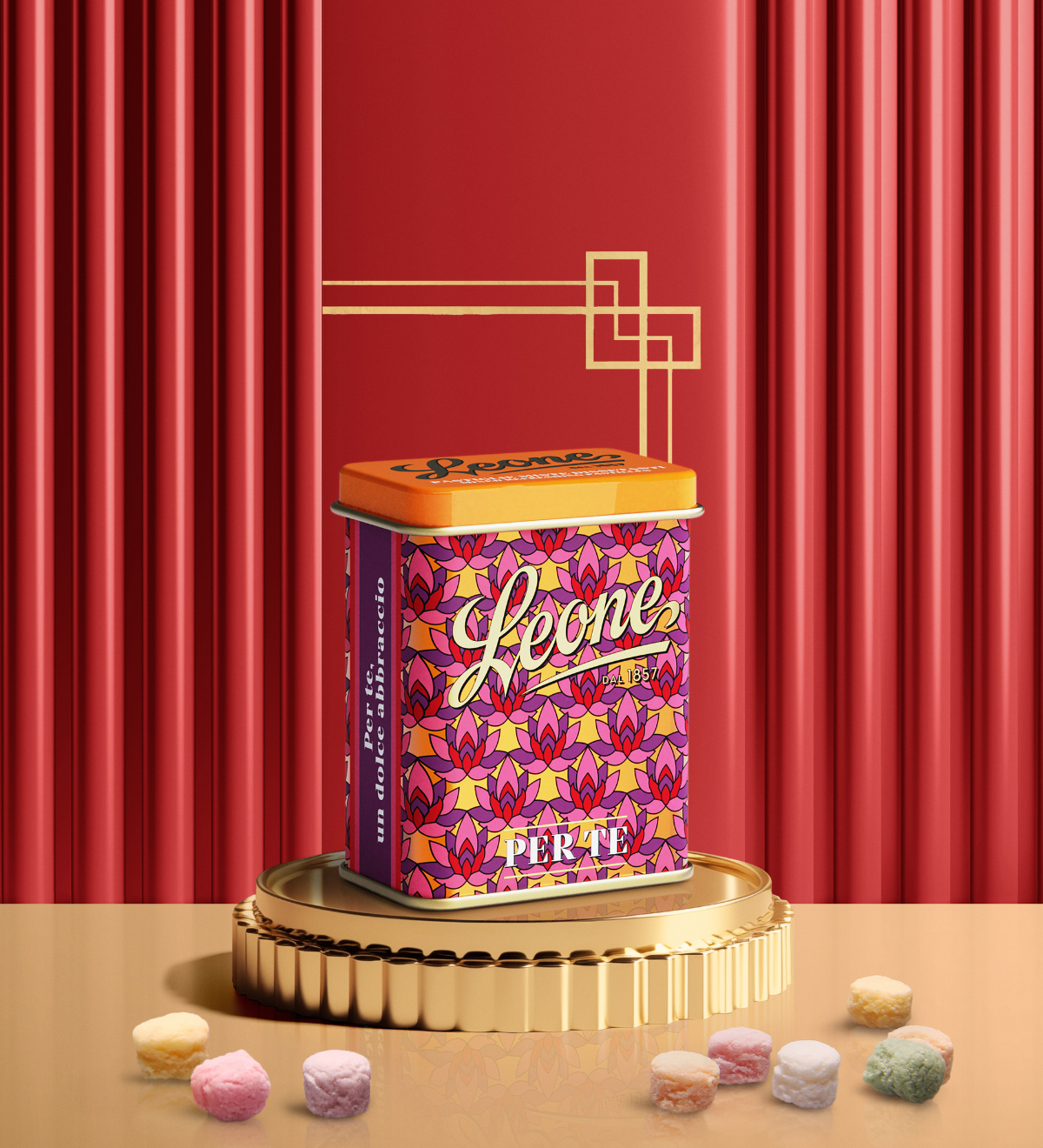 Lattina "Love Pattern" Pastiglie Miste Dissetanti - Fiore di Loto