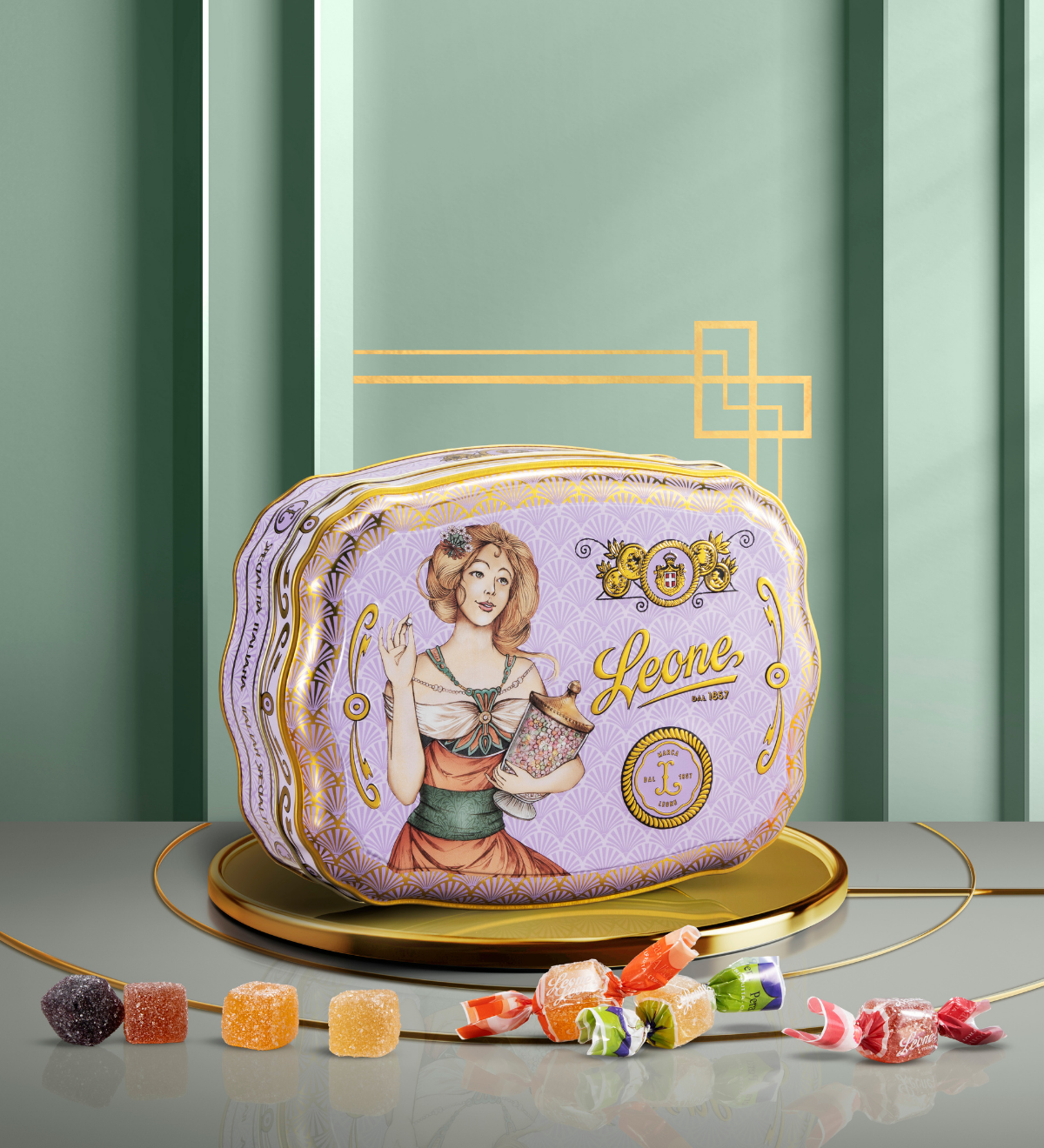 Latta Liberty viola con Gelatine