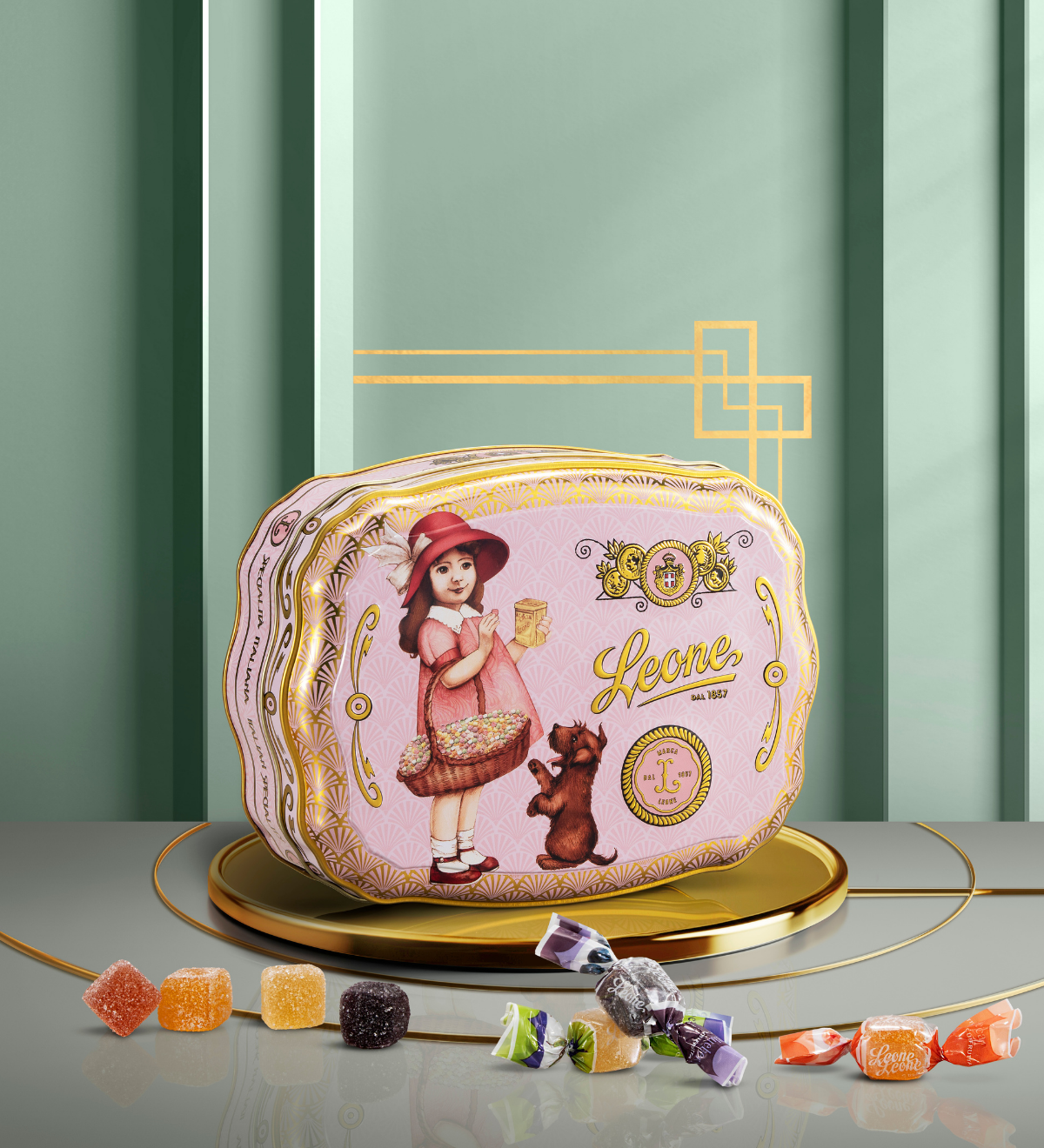 Latta Liberty rosa con Gelatine