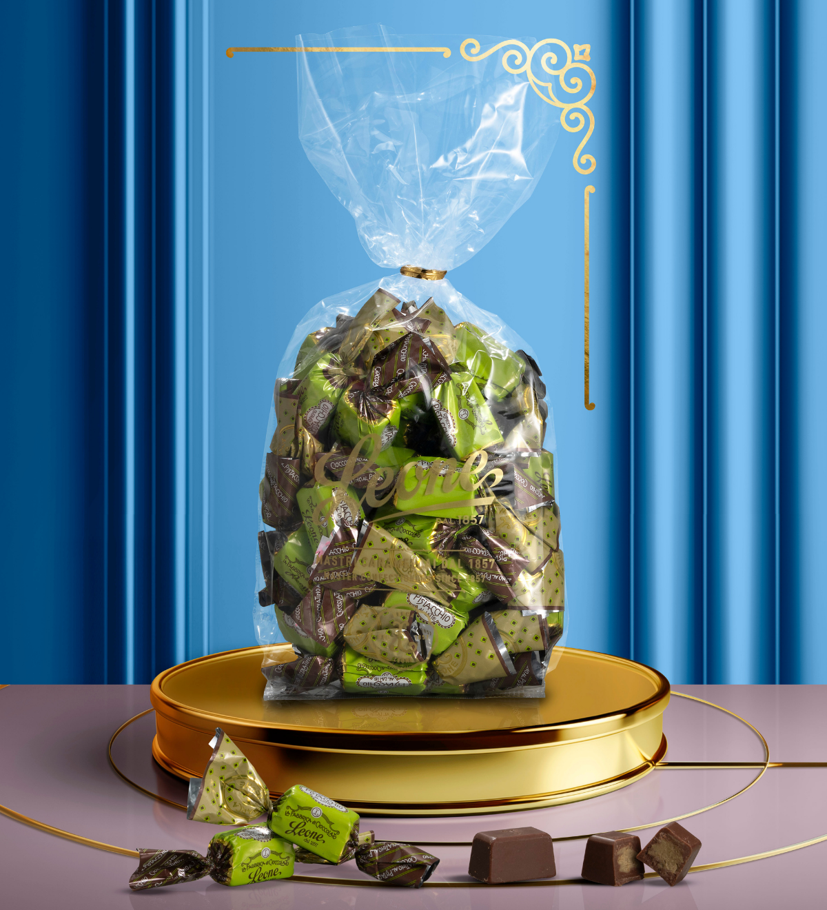 Sacchetto Lingottini Ripieni al Pistacchio 500g