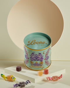 Latta Tamburello "Stregatto" con gelatine di frutta
