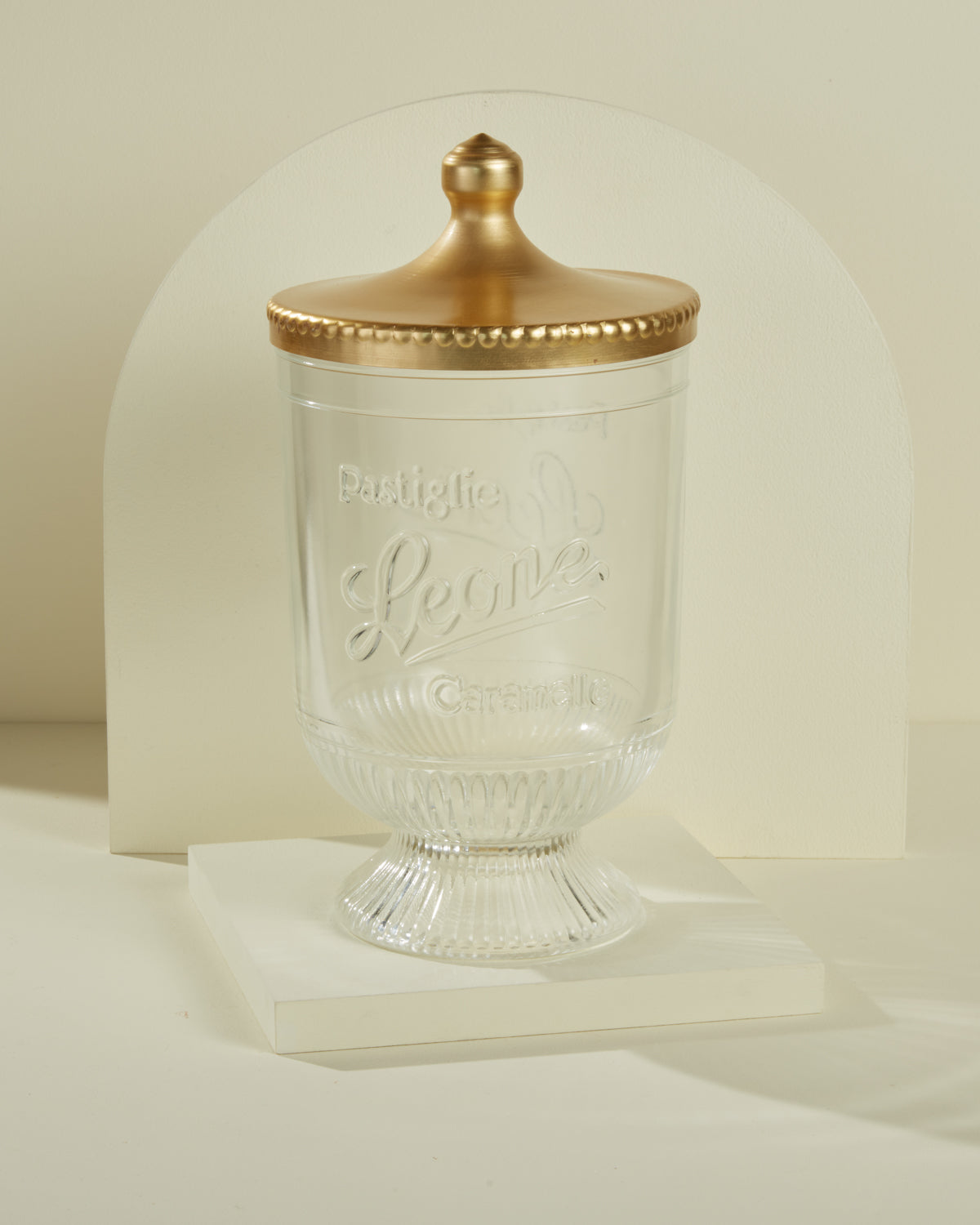 Vaso vetro Leone vuoto