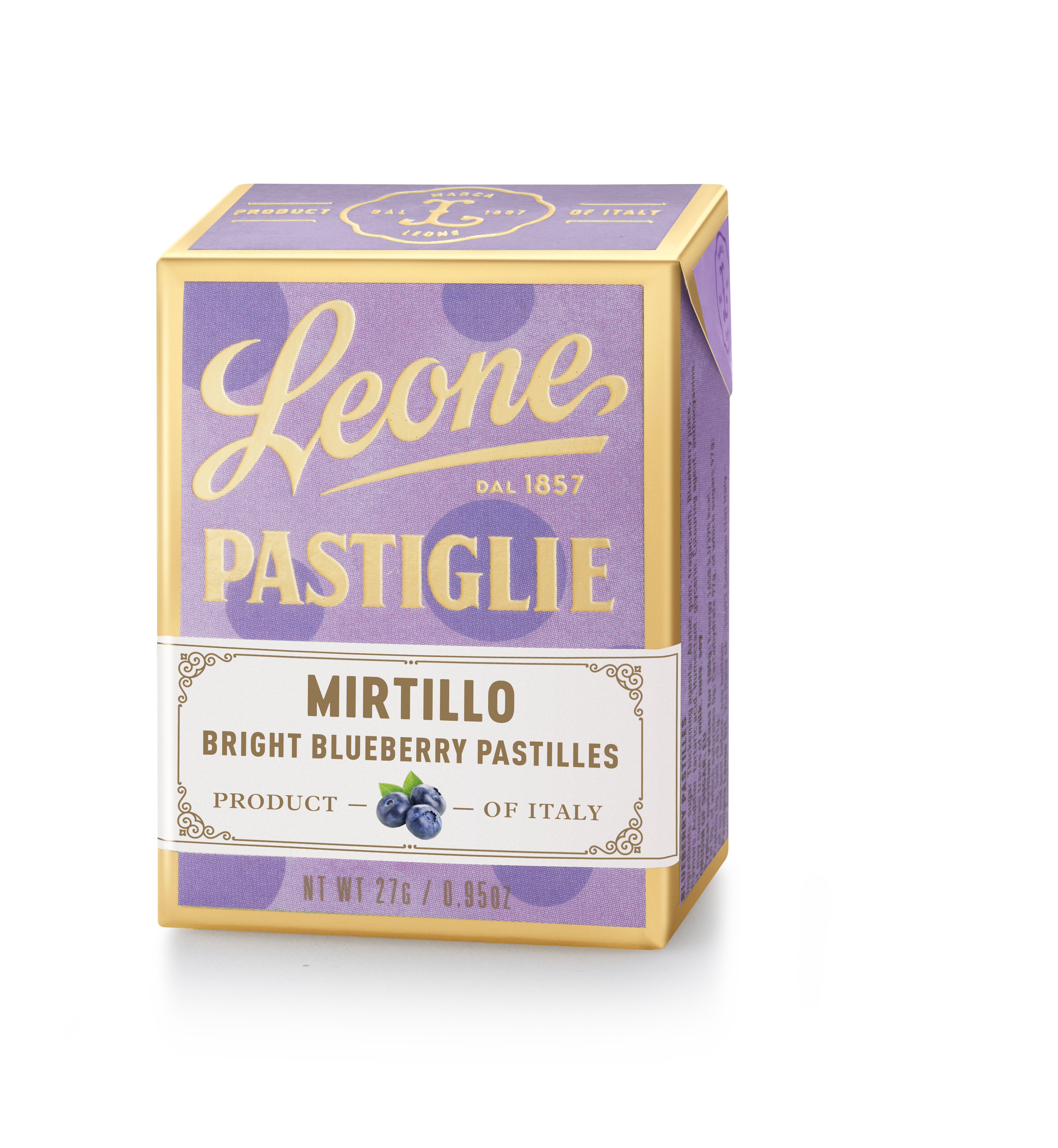 Mini espositore 18 scatolette Pastiglie Mirtillo 27g