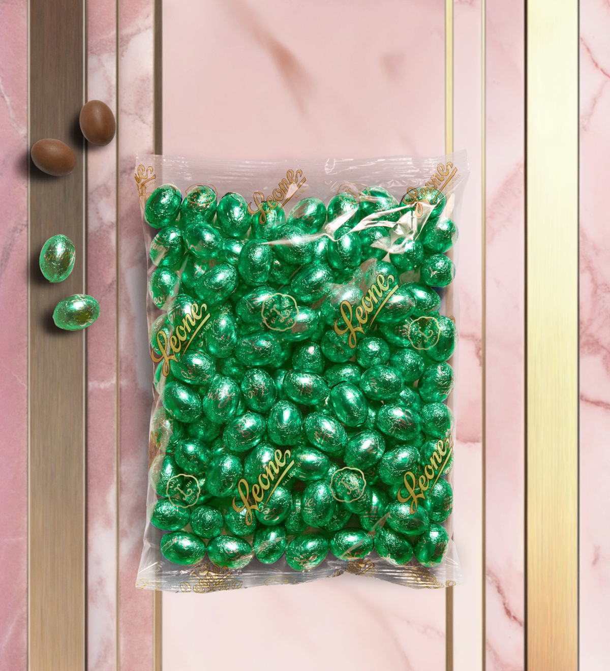 Sacchetto Ovetti ripieni cioccolato al latte e pistacchio 500g