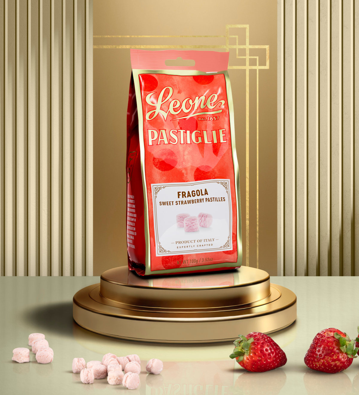 Sacchetto di Pastiglie alla Fragola da condividere