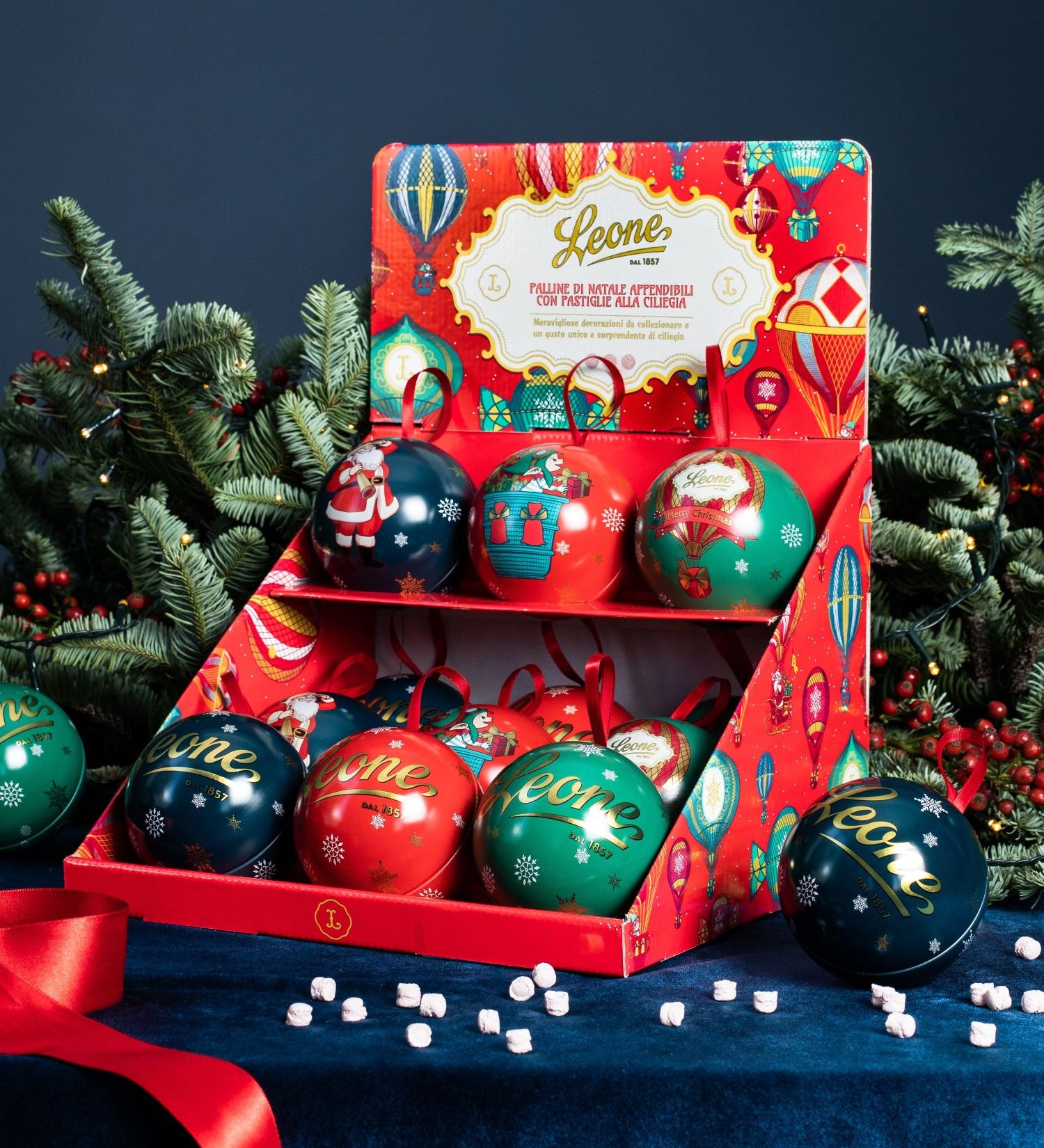 Pallina di Natale in Mongolfiera