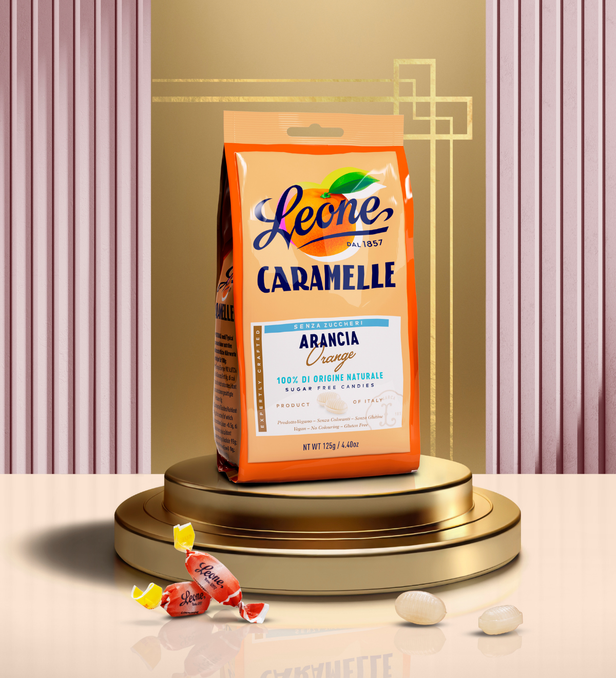 Sacchetto Caramelle Arancia Senza Zuccheri