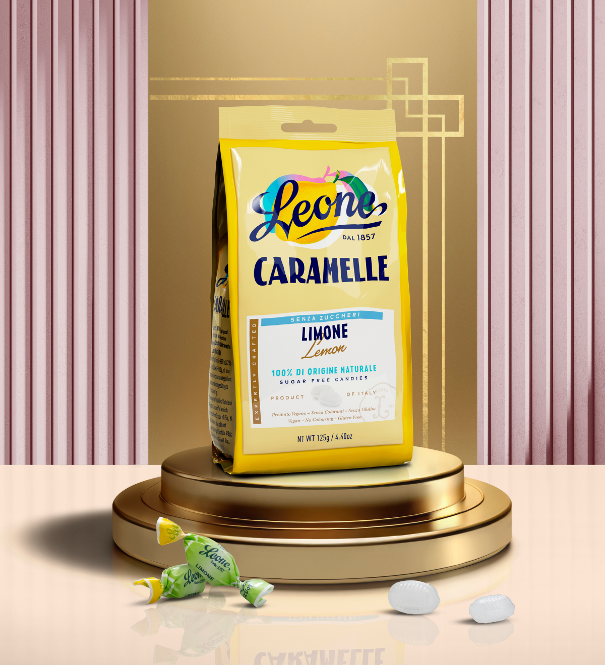 Sacchetto Caramelle Limone Senza Zuccheri