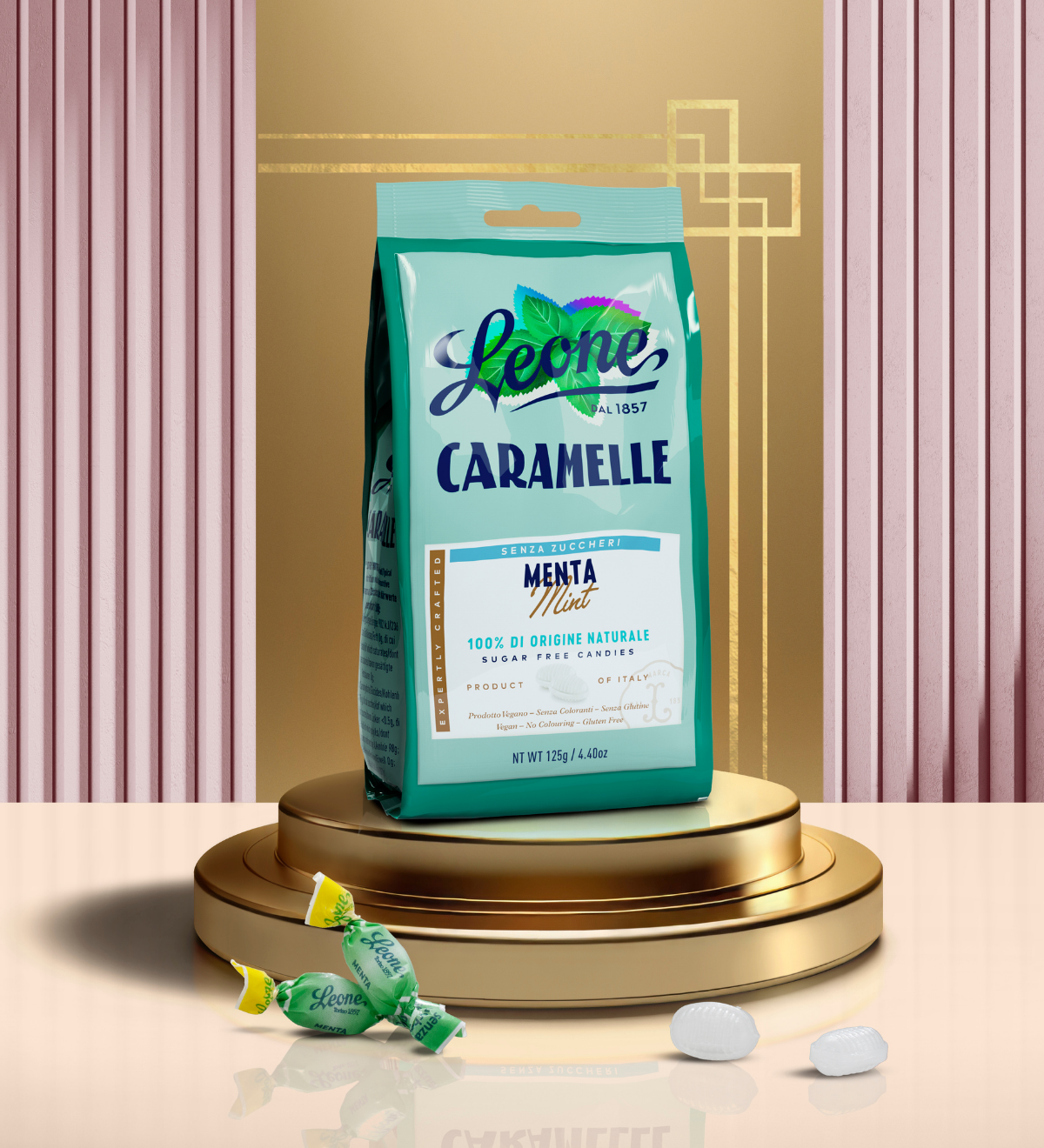 Sacchetto Caramelle Menta Senza Zuccheri