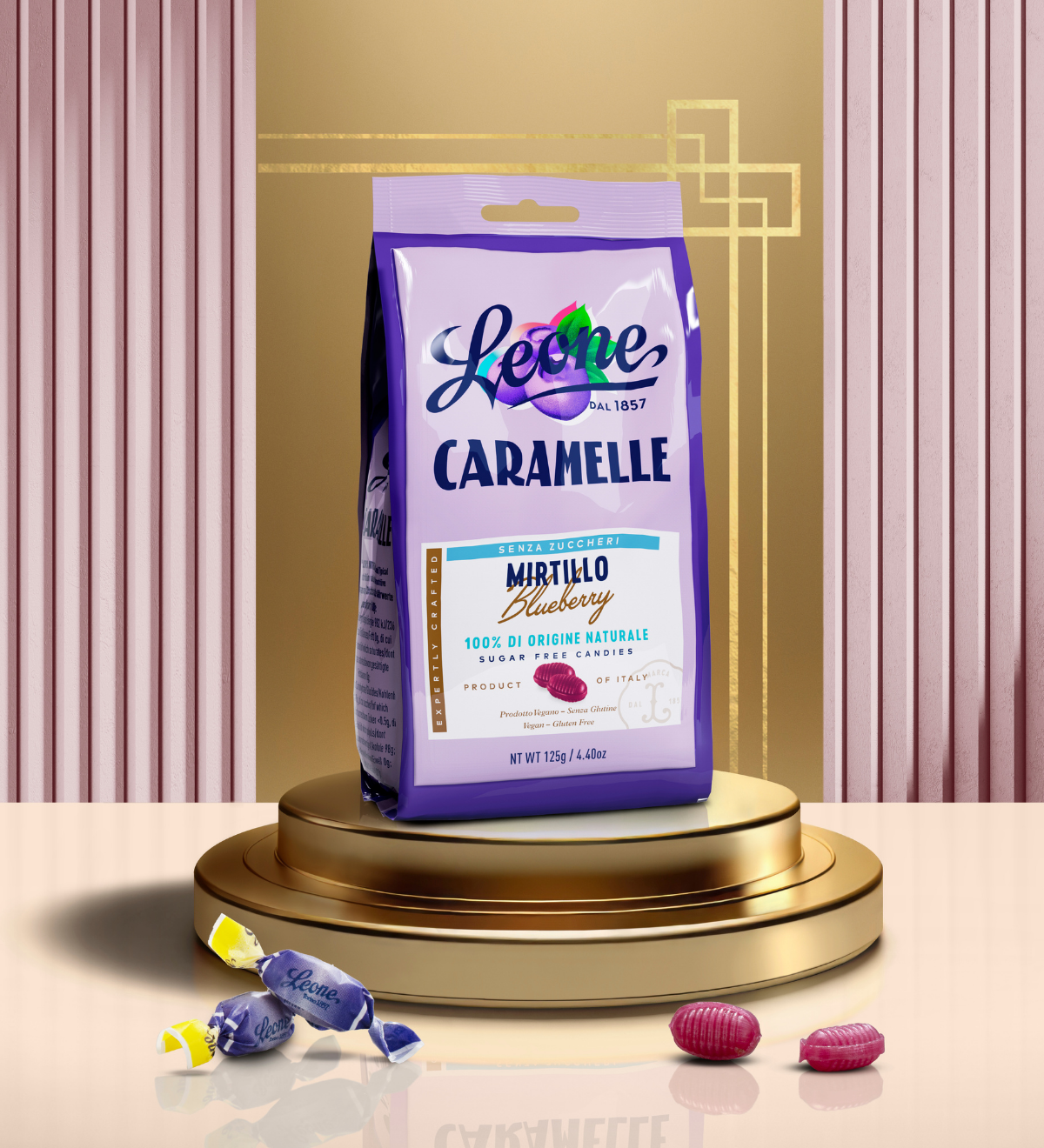 Sacchetto Caramelle Mirtillo Senza Zuccheri