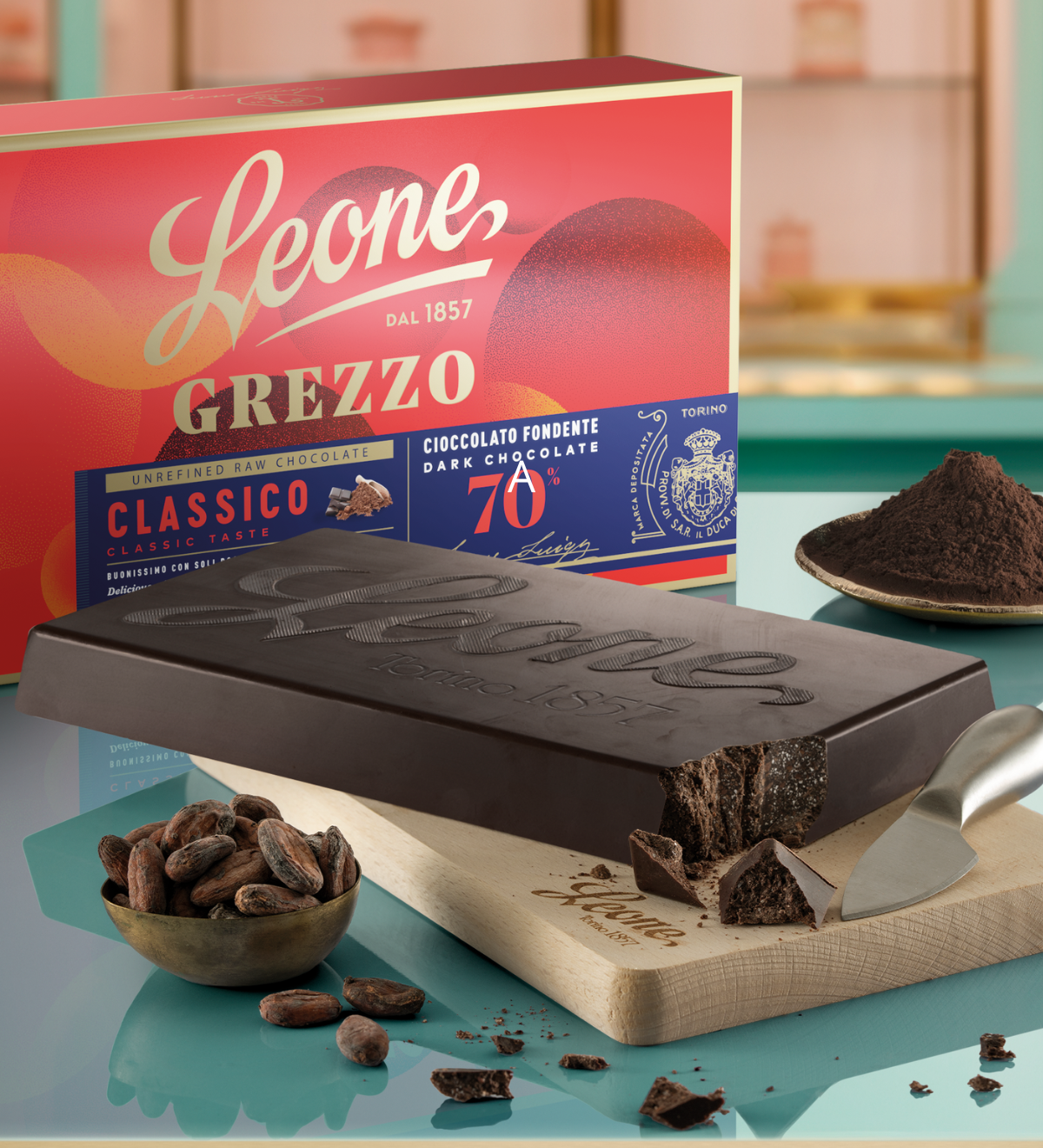 Blocco cioccolato Grezzo 1kg - Confezione Regalo