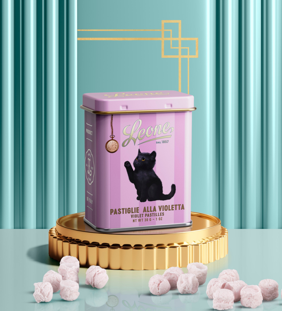 Lattina 30g "Teneri cuccioli" Pastiglie Violetta