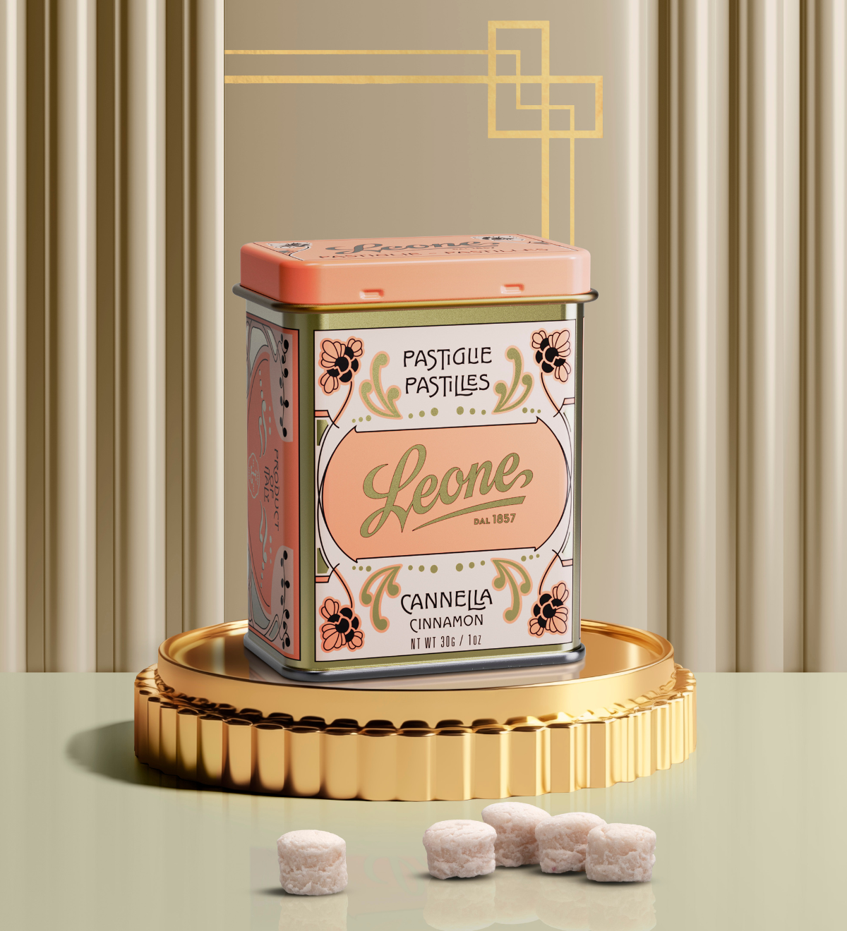Lattina Classica Pastiglie Cannella