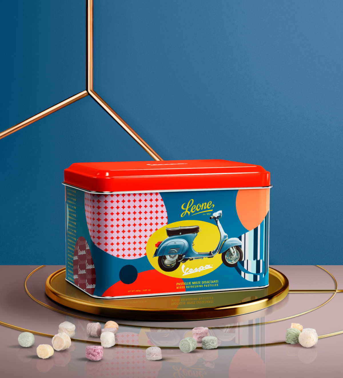 6 Latte Pastiglie "Vespa"