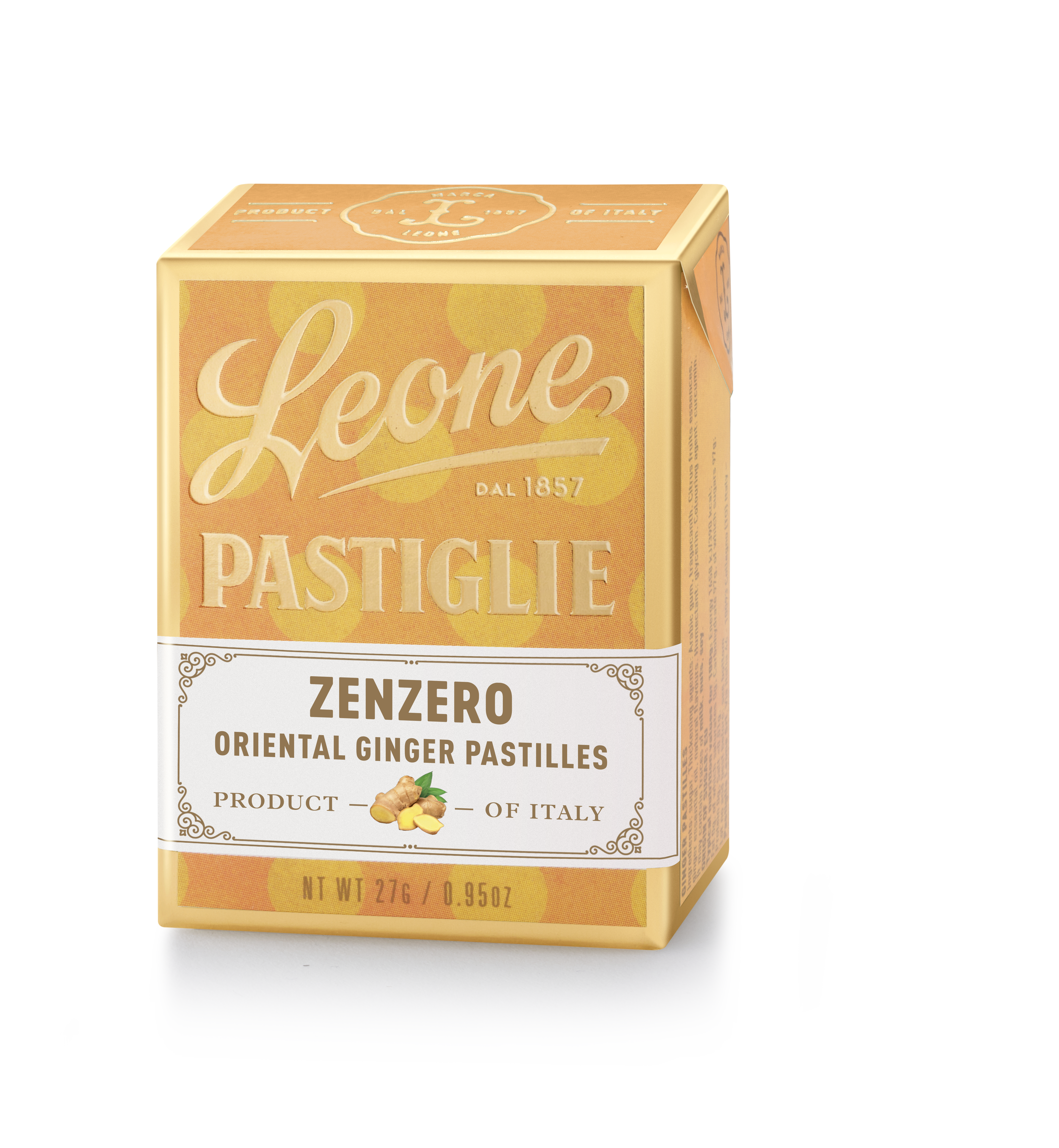 Mini espositore 18 scatolette Pastiglie Zenzero 27g