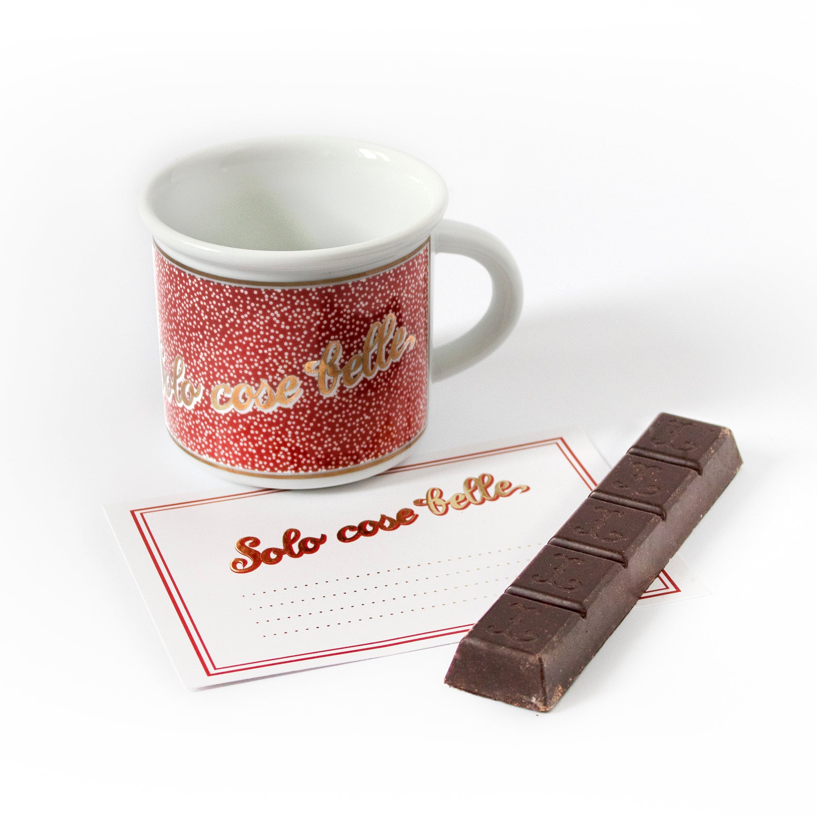 Kit Cioccolata con tazza e barretta cioccolato Grezzo